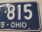 1955 Ohio license plate  number JT 81  nice correct repaint — photo 3