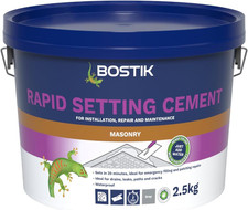 Bostik Rapid Setting Waterproof Cement 2.5Kg - Fast-Setting Concrete Repair