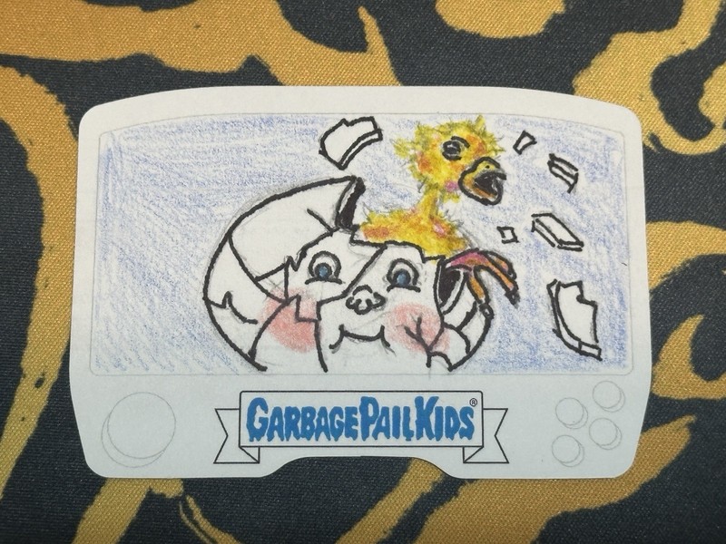 Topps Garbage Pail Kids Sketch Card Kids At Play 1/1