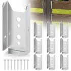 2x4 Fence Brackets for Wood,Fence Post Bracket,2x4 Brackets for Fence Rail,De...