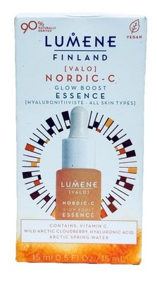 Lumene Valo Nordic C Skin Glow Boost Essence 0.5 Fl Oz Radiance Smoothing