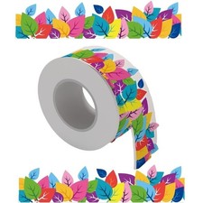 Bordure Décorative Feuilles Cartoon Pour Tableau D'affichage Rentré Scolaire