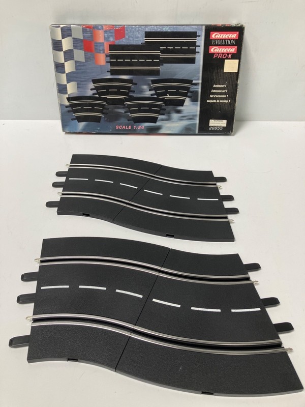 Carrera 26955 4-Piece Extension Set, S-Curves ONLY, No Straights