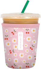 Javasok Iced Coffee Cold Soda Insulated Neoprene Cup Sleeve Small: 16-20Oz