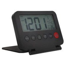 Travel Alarm Clock Portable Small Desk Analog Display Desktop Retro