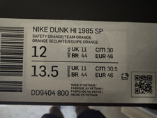 Nike Dunk Hi 1985 SP Orange Acid Wash DD9404-...