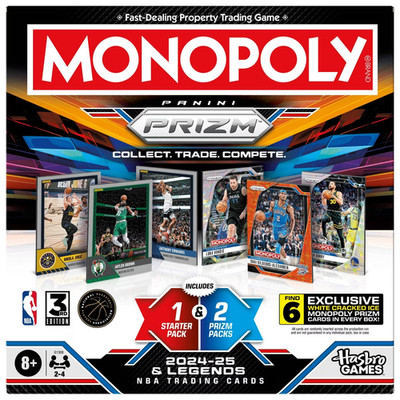 NEW! 3rd Edition NBA Monopoly Panini Prizm Board Game 2024-25
