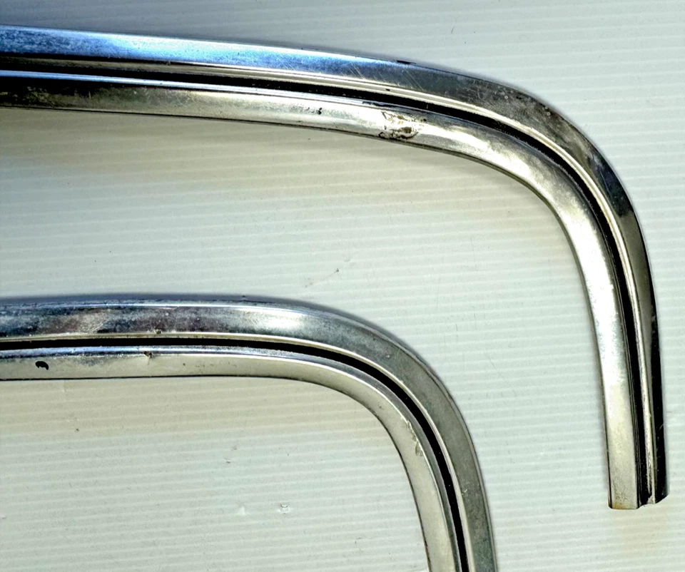 Vintage 1964 Oldsmobile Cutlass F-85 Fender Side Trim Molding Ends RH LH - Image 3 of 4