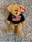 Vintage 1993 Retired TY 13” Teddy “Let Freedom Ring !”Attic Treasure Collection