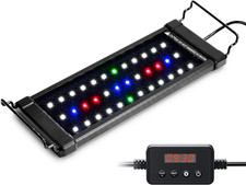 Aquarium Light LED Full Spectrum 10W 12 to 18 Inch Fish Tank Illumination with