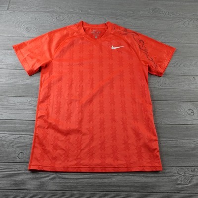 Nike Rafa Nadal 2011 Australian Open Tennis Flames Shirt Mens Small 404676-622
