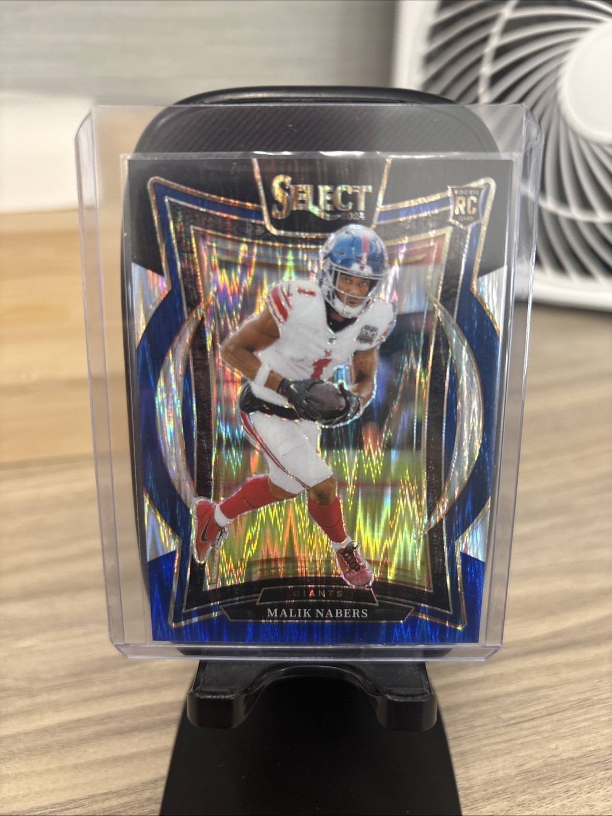 2024 Panini Select - Concourse Malik Nabers #29 Black & Blue Shock Prizm (RC)