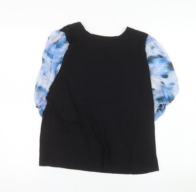Basic-Bluse Damen UK Größe L DKNY schwarz