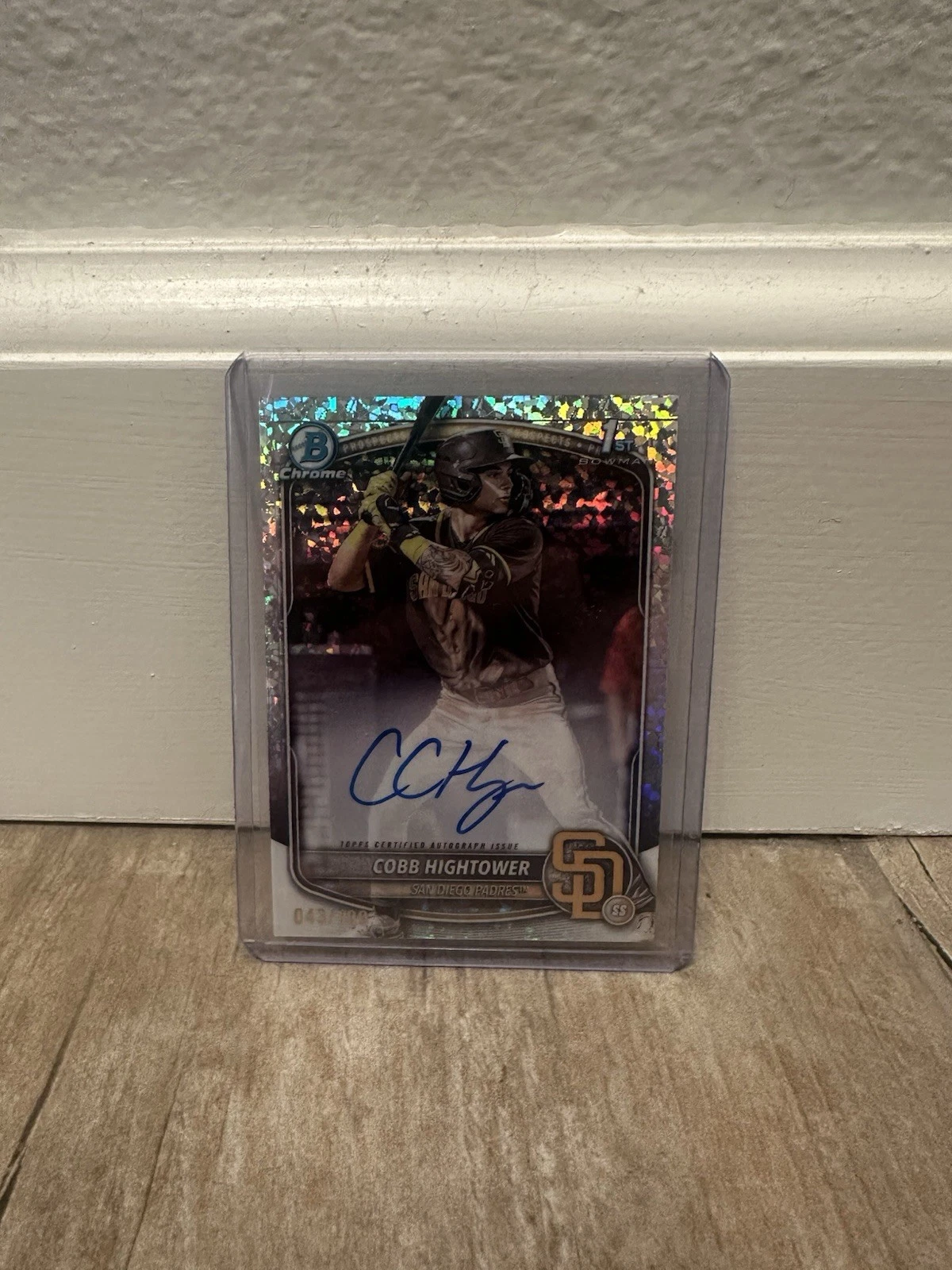 2025 Bowman Chrome Mini-Diamond Refractor Cobb Hightower 1st AUTO /100
