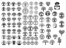 Life Of Tree Designed Svg. Png Vector files, Cnc laser cutting ,Cdr, Eps, Dxf
