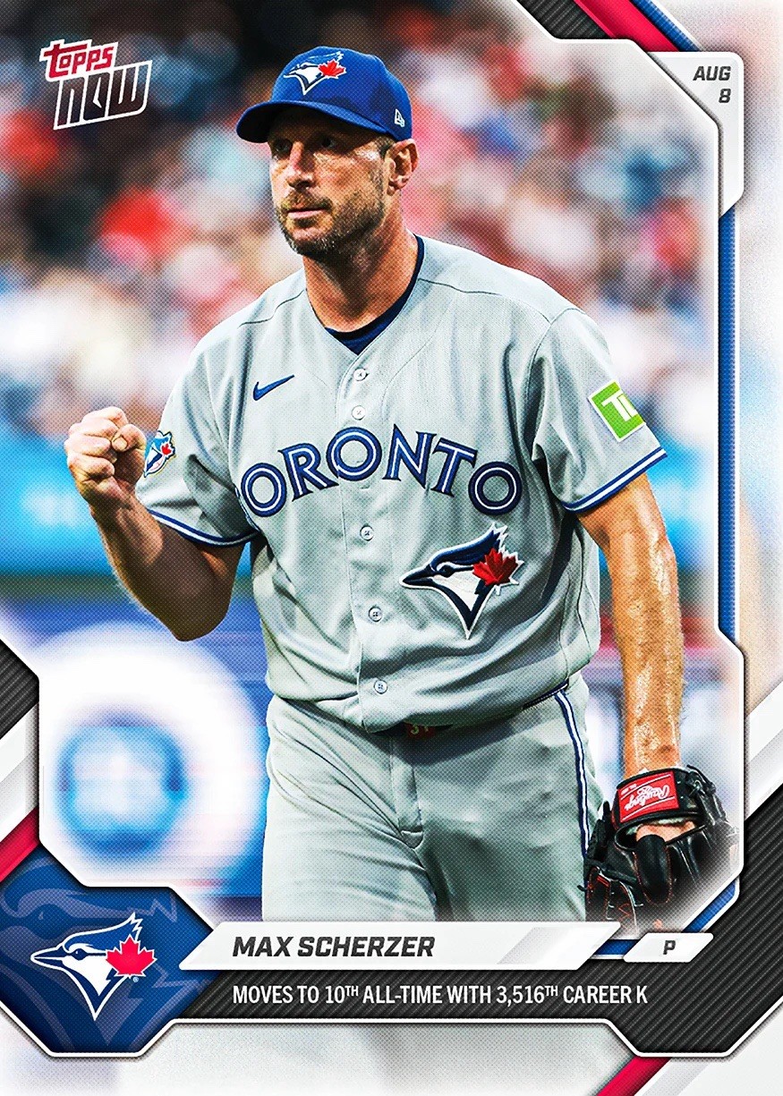 *PRE SALE* Max Scherzer - 2026 MLB Topps NOW® - Card 537