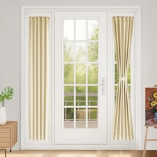 Vatge French Door Curtain Front 12W x 72L Pack of 1 , Light Beige