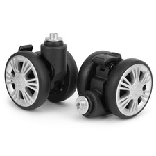 Luggage Wheels with Brake System, 360 Swivel Wheel Luggage Travel Suitcase Ca...