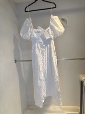 BNWT  ZARA Women’s White 100% Cotton drop shoulder Dress Size M