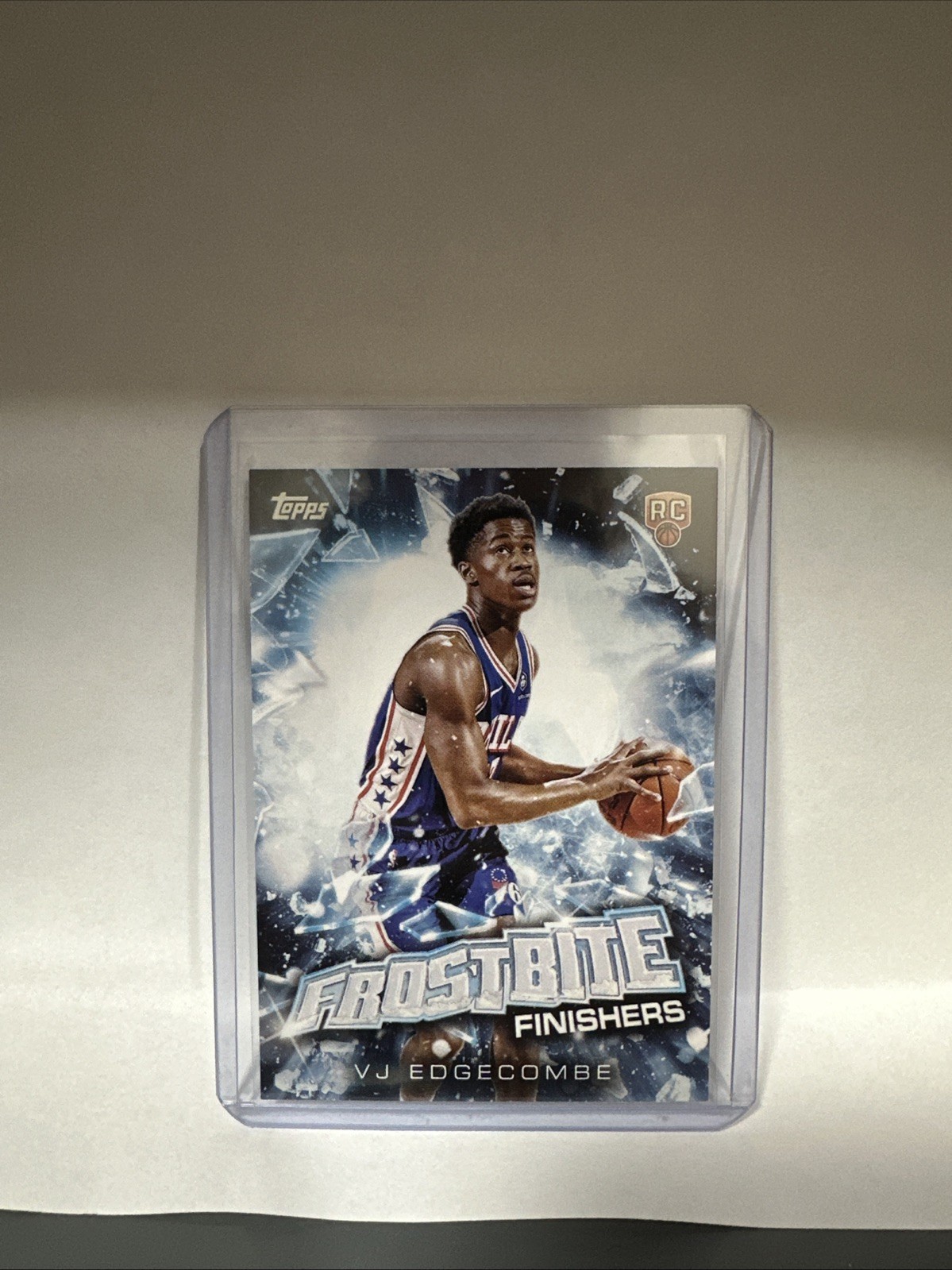 VJ Edgecombe 2025-26 Topps Holiday #FF-VE RC Frostbite Finishers CASE HIT