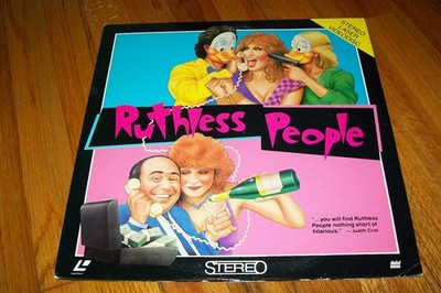 RUTHLESS PEOPLE Laserdisc LD VERY GOOD CONDITION RARE GREAT FILM DANNY DeVITO!