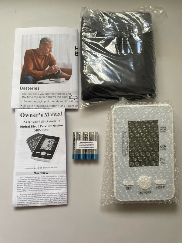1 “ Joytech “ DBP-13C2 Automatic Digital Blood Pressure Monitor.