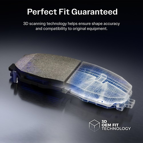 Front Rear Ceramic Brake Pads Kit For 2011-2011 Saab 9-5 - Picture 5 of 17