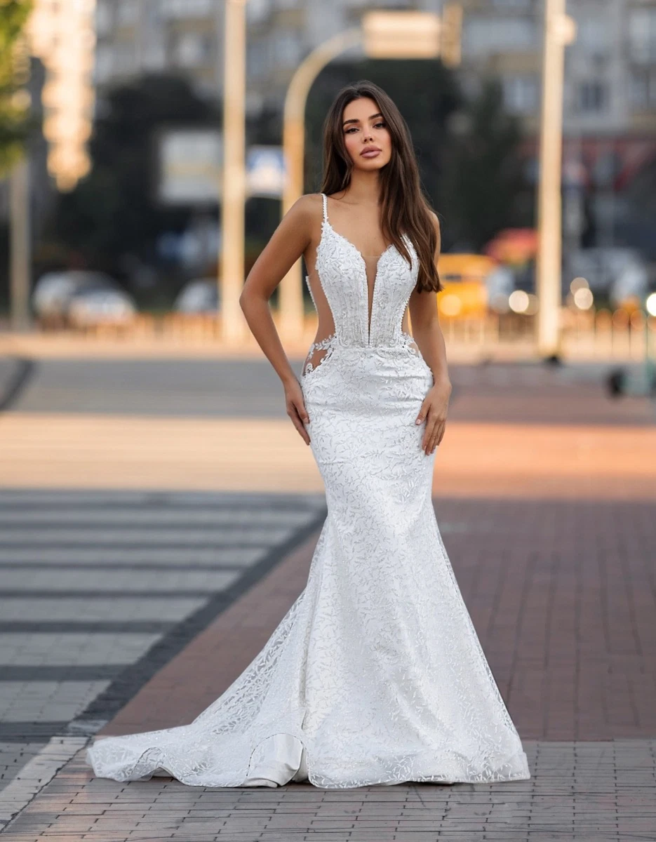 Ivory Wedding Dresses for sale | eBay UK