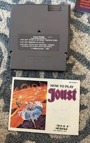 Circle seal Joust complete in box nintendo nes black box game Collector quality