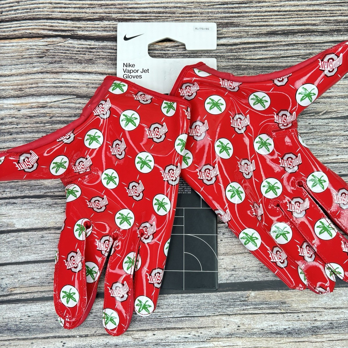 Size XL Nike Vapor Jet Ohio State Buckeyes OSU PE Red Football