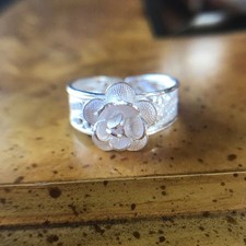 Artistic Sterling Silver Flower Ring Size 10