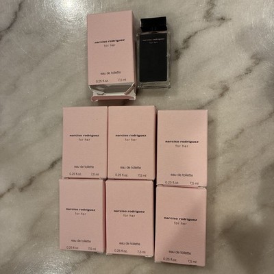 Lot Of 7 New Narciso Rodriguez For Her Eau De Toilette .25 oz / 7.5 ml France