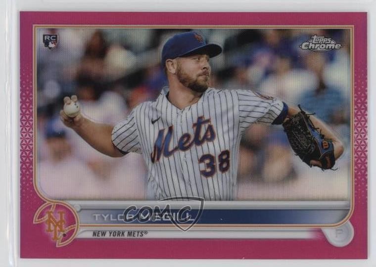 2022 Topps Chrome Magenta Refractor 50/399 Tylor Megill #212 Rookie RC 0n64