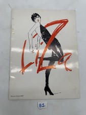 1974 Liza Minnelli Tour Concert Souvenir Program Joe Eula Cover Art