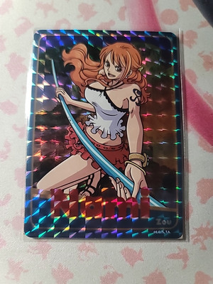 One Piece Holographic Trading Sticker Zou Nami