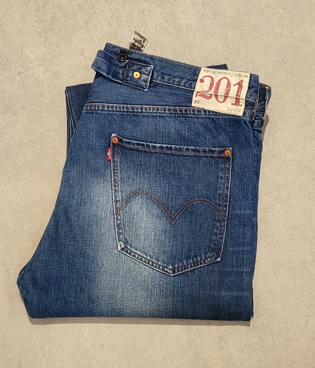 Jeans Levi's 201 Reproduction 1890-1901 - Taille W32 L34 - Buckle Back Single Pocket - Occasion Super état