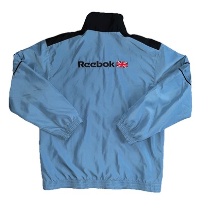 Vtg Y2k Mens Reebok Classic Logo Embroidered Spellout Jacket Small