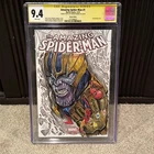 Amazing Spider-Man #1 CGC SS 9.4 Signed Sketched By Jerome Jagonia. Thanos Art