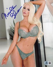 Hot Sexy Nicolette Shea Signed 8x10 Photo Adult Star Authentic Auto Beckett