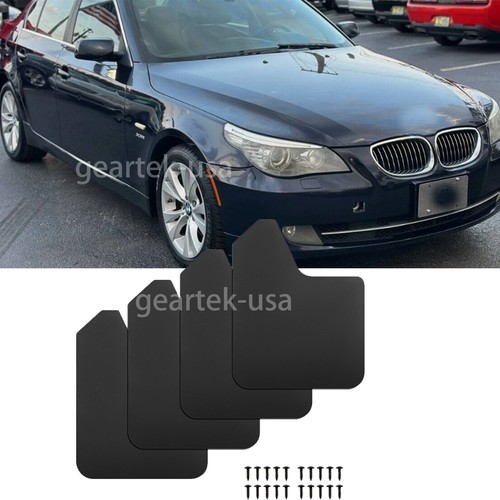 For 5 Series E60 E61 4X Front Rear Wide Rally Mudflaps Splash Guards Mudguards