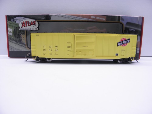 ATLAS 50' BOXCAR CHICAGO & NORTH WESTERN #155296 ESCALA HO - LISTO PARA FUNCIONAR STOCK | Condition: New