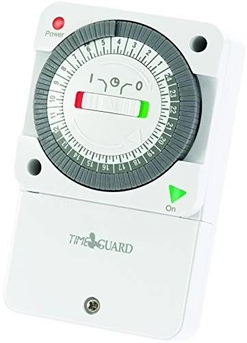 Timeguard NTT05 24-Hour Slimline General Purpose Timeswitch, Green,red