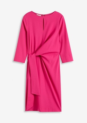 Neu Elegantes Kleid mit Bindedetail Gr. 38 Pinklady Freizeitkleid Basickleid