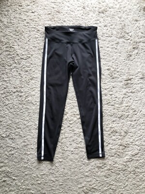 Leggings REEBOK Jogginghose Tight Running Laufhose Schwarz Grau M Speedwick Weiß