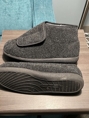 Cosyfeet Robbie Mens Slippers Gray Black Size 11 | eBay