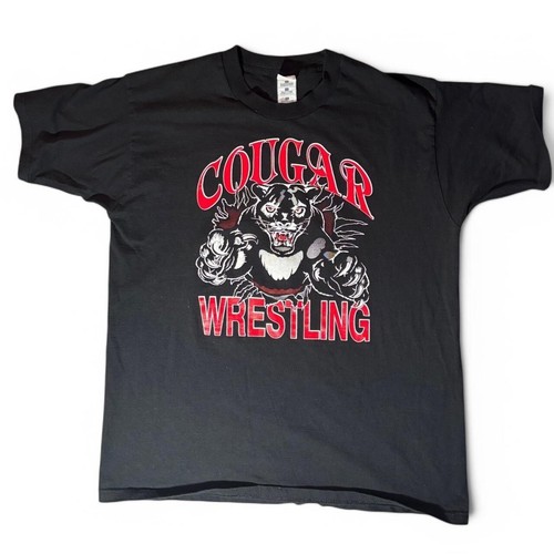 1990s Cougar wrestling Take No Prisoners Wrestling T-shirt wrestling