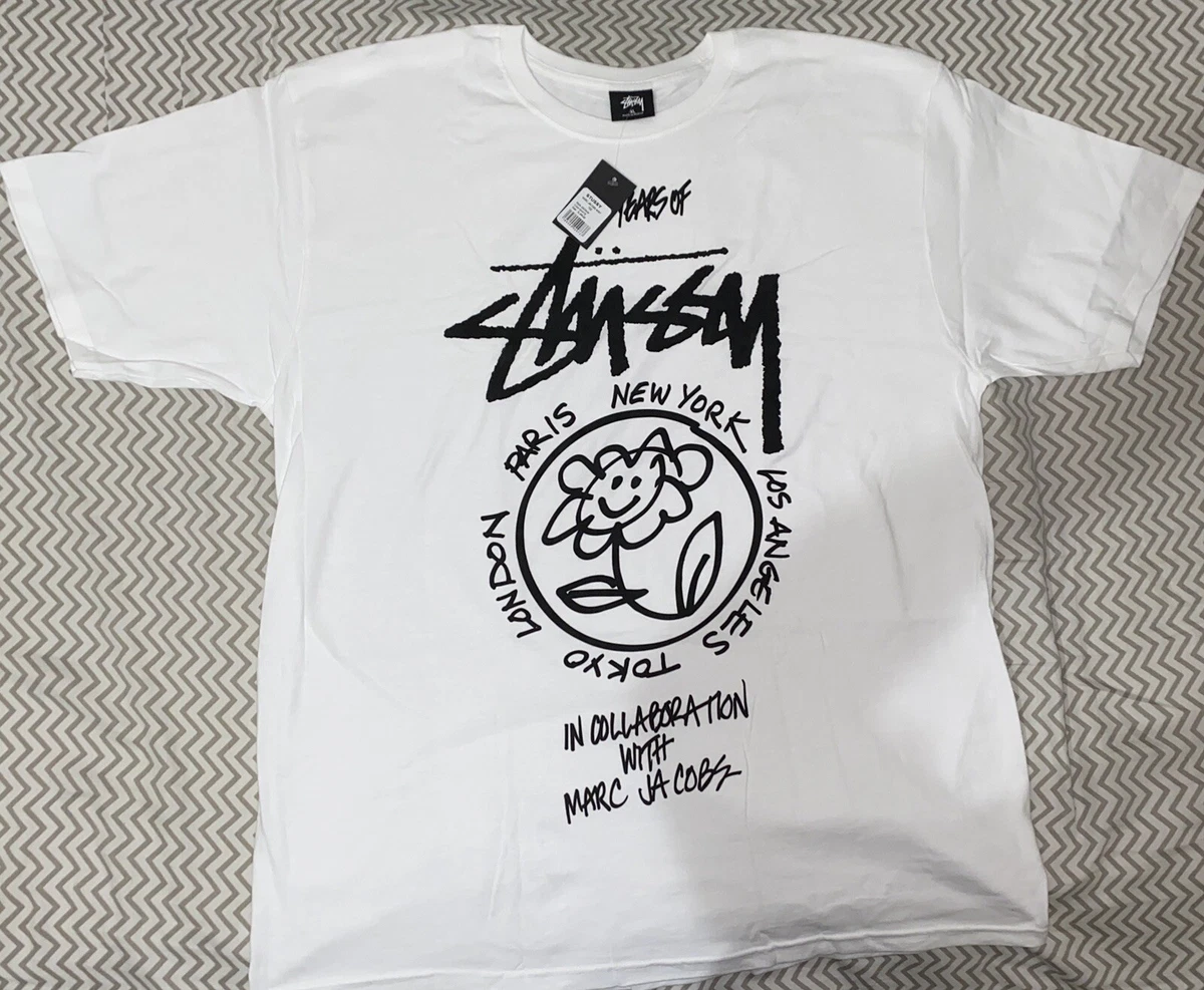 Stussy x Marc Jacobs 40th Anniversary World Tour Tee - Size XL
