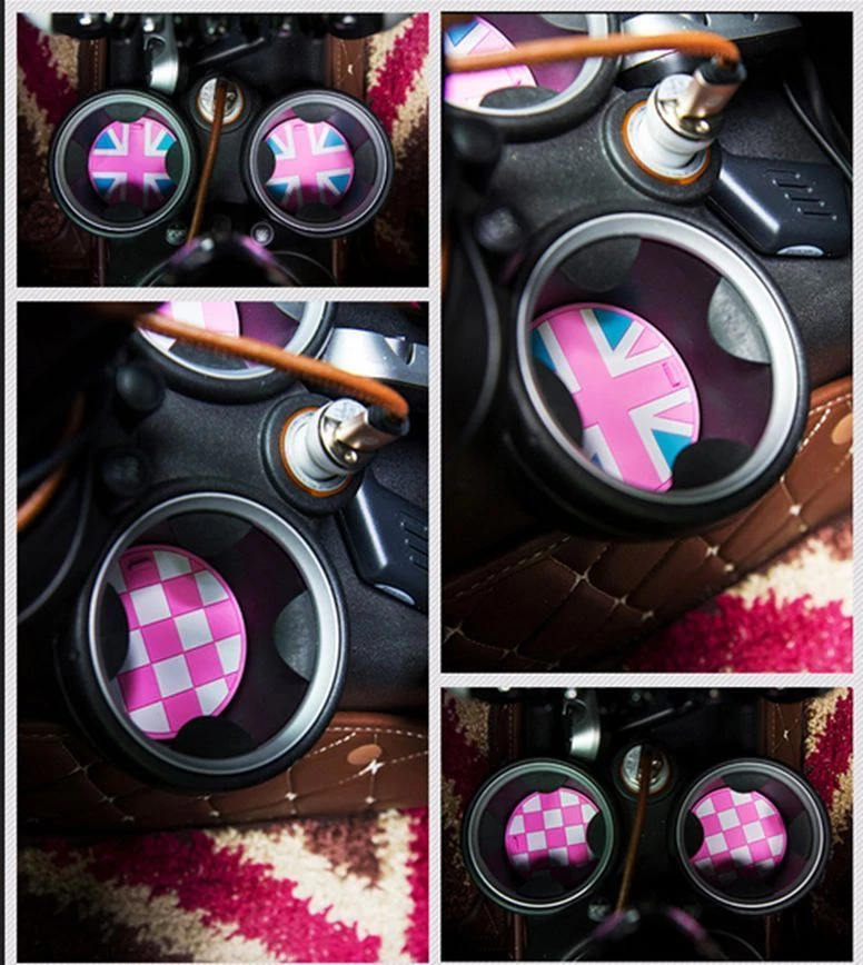 Posavasos de silicona suave 3D para MINI Cooper F54 Clubman 2 piezas Union Jack Foto 2 de 4