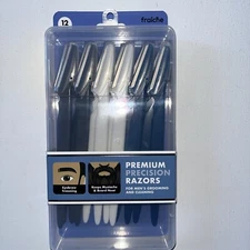 12 Pack Trim Mens Touch Up Razors Slim Edge Define Shaving Blades eyebrows neck