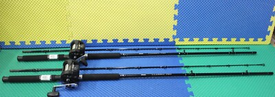 Okuma Black Classic Pro Trolling Combo PRE-SPOOLED MA 30D Reel /CPDR-86M  2 Pack